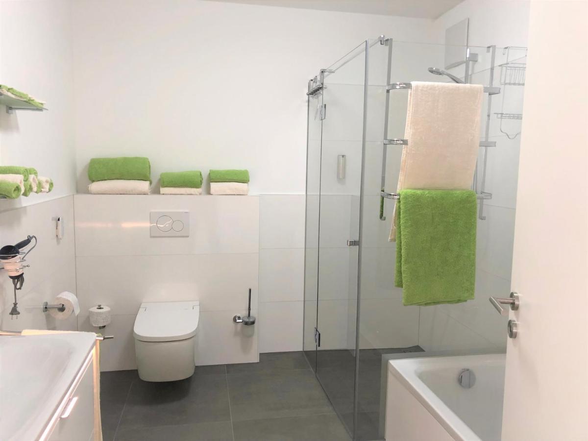 Panorama Penthouse Apartment Mit Klima Und Whirlpool Fuer Bis Zu 6 Personen 프랑켄탈 외부 사진