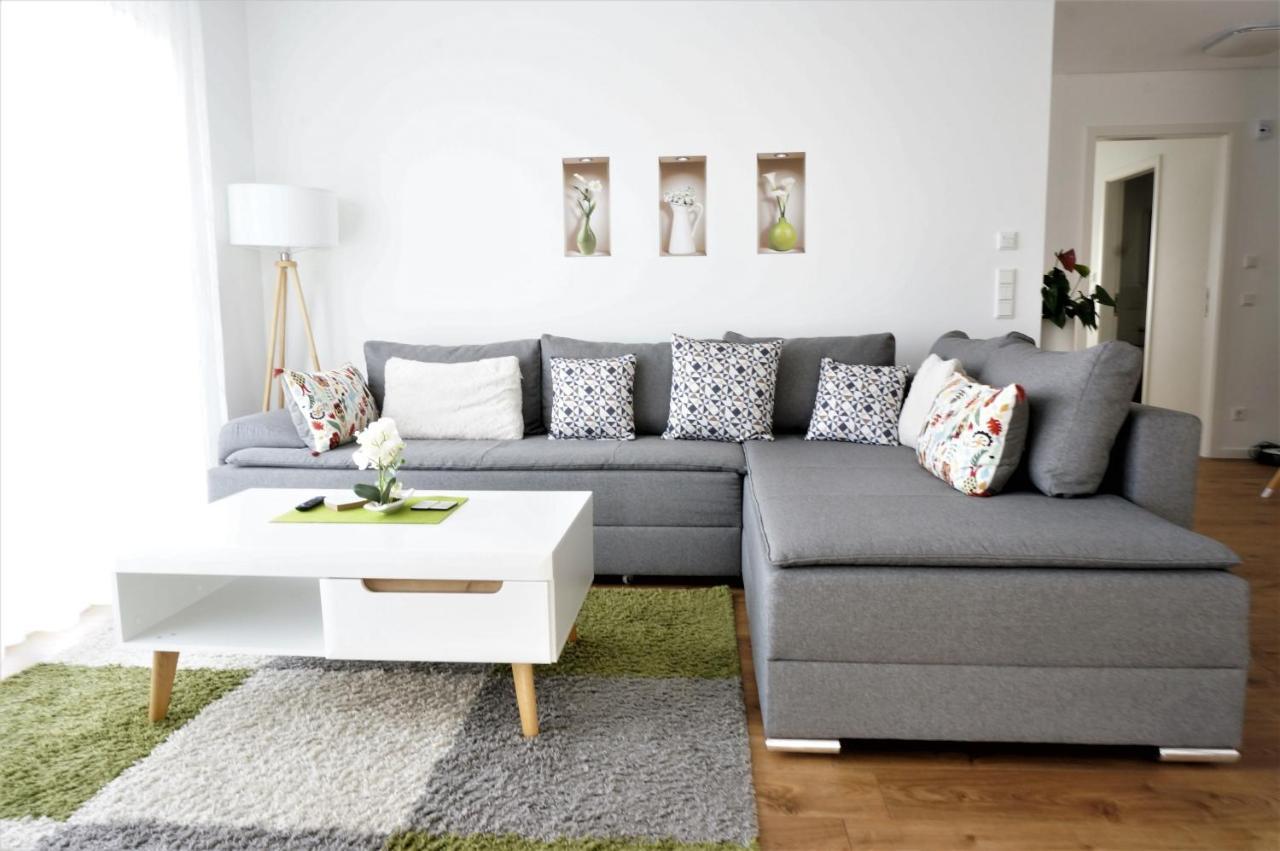 Panorama Penthouse Apartment Mit Klima Und Whirlpool Fuer Bis Zu 6 Personen 프랑켄탈 외부 사진