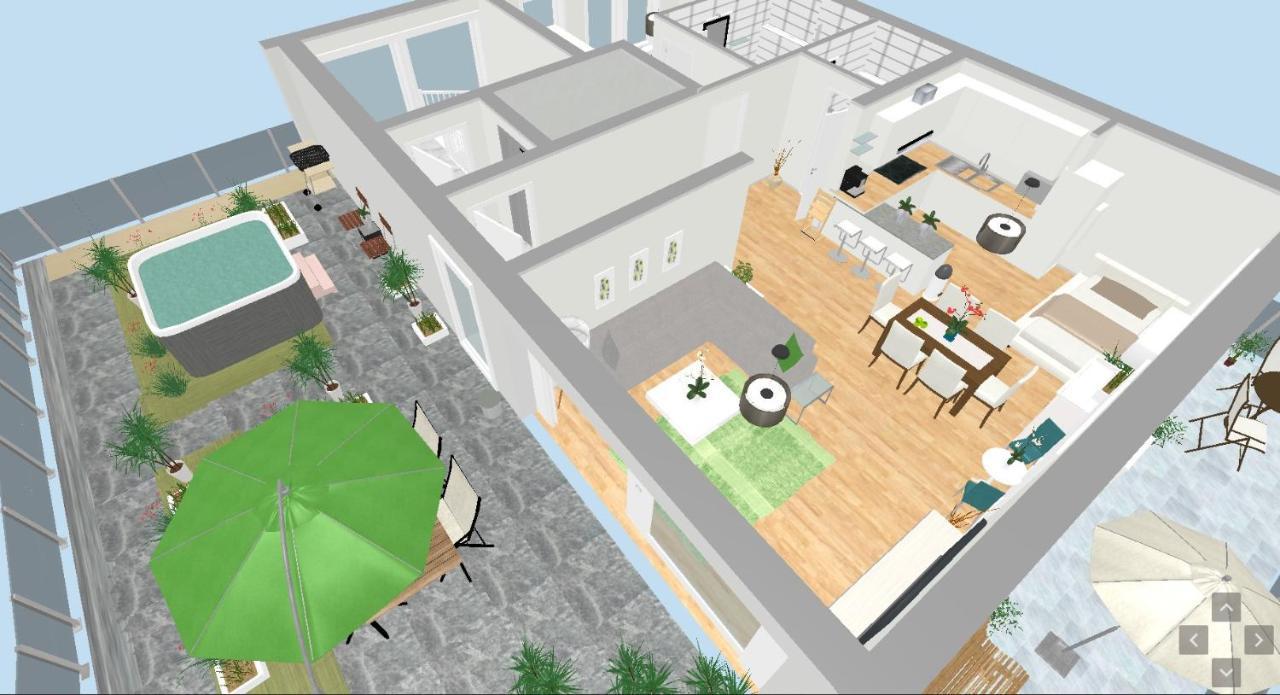 Panorama Penthouse Apartment Mit Klima Und Whirlpool Fuer Bis Zu 6 Personen 프랑켄탈 외부 사진